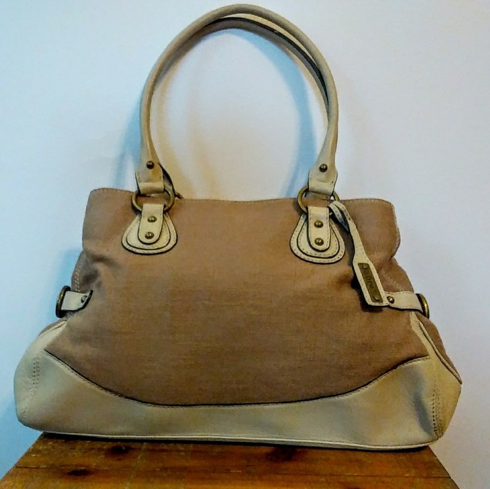 Abro Canvas and Leather Satchel